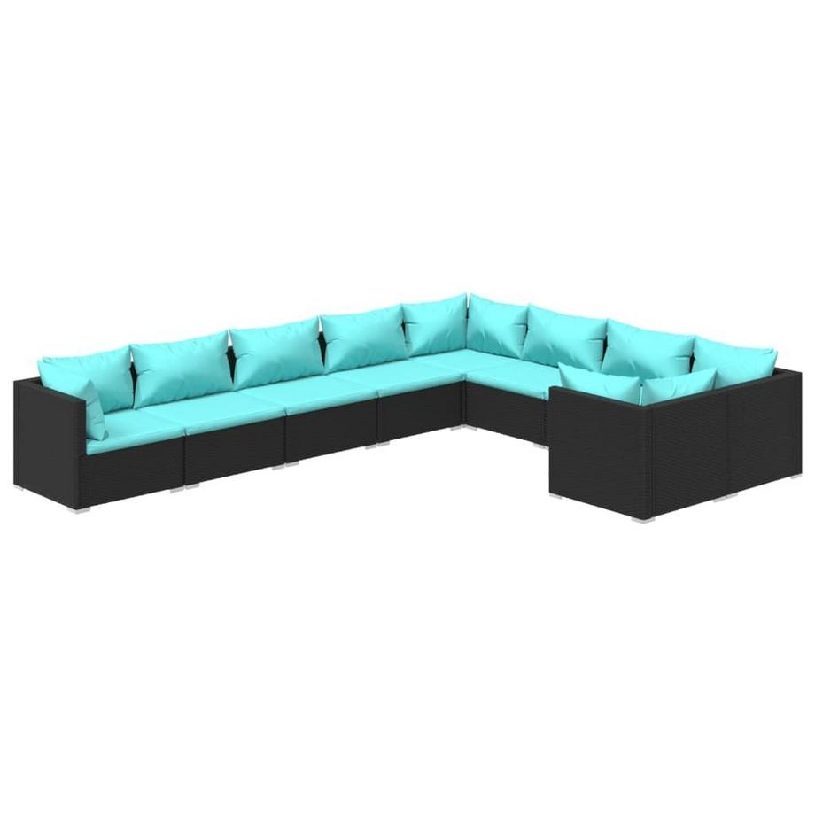 Garten-lounge-set poly-rattan