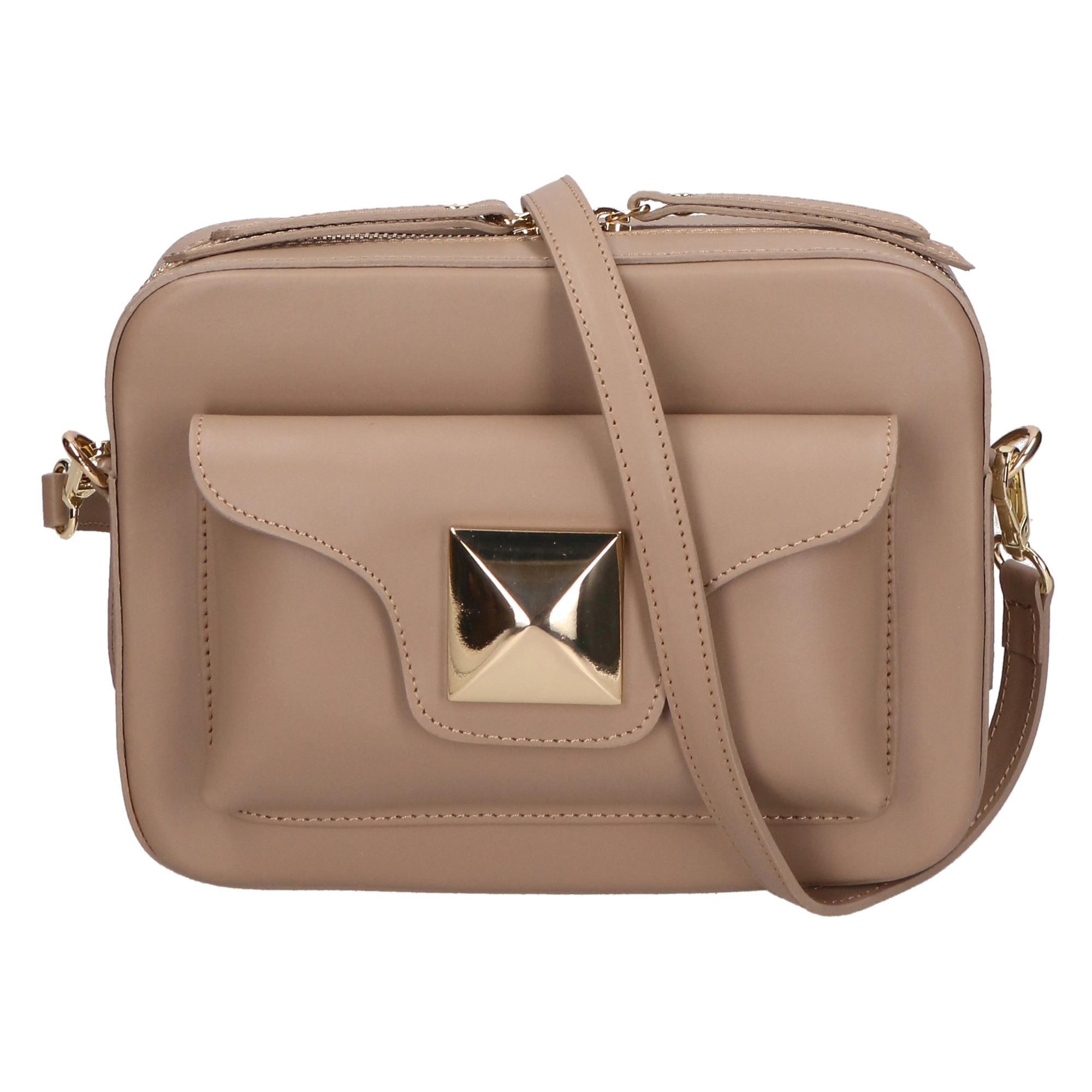 Image of Umhängetasche Women's Single-compartment Bag With Removable Shoulder Strap In Wrinkled Leather. Italian Handcrafted Product. Made In Italy Damen Braun Bunt ONE SIZE