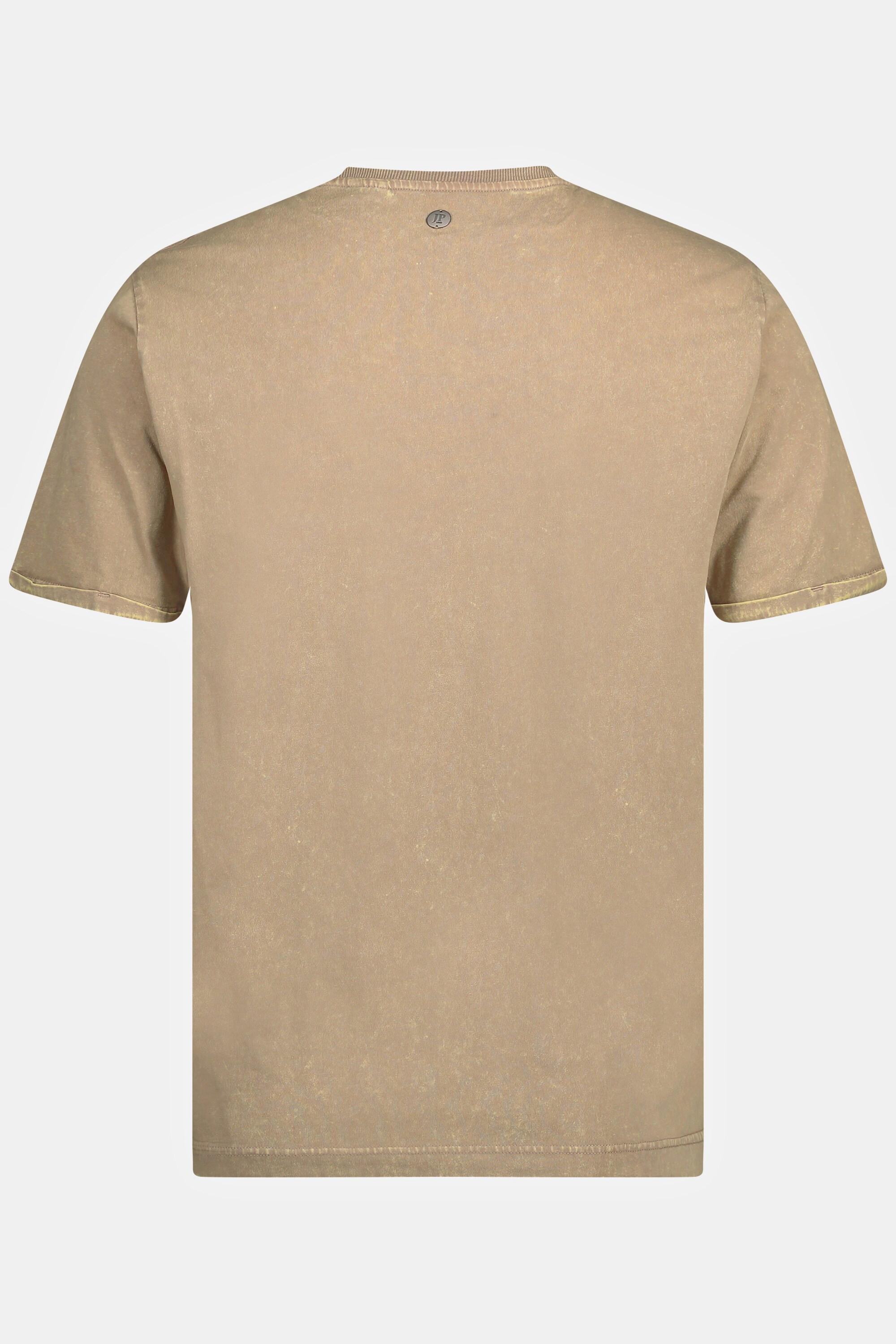 JP1880  T-shirt dal look vintage con stampa con cappello da cowboy, scollo a girocollo e mezze maniche, fino alla tg. 8XL 