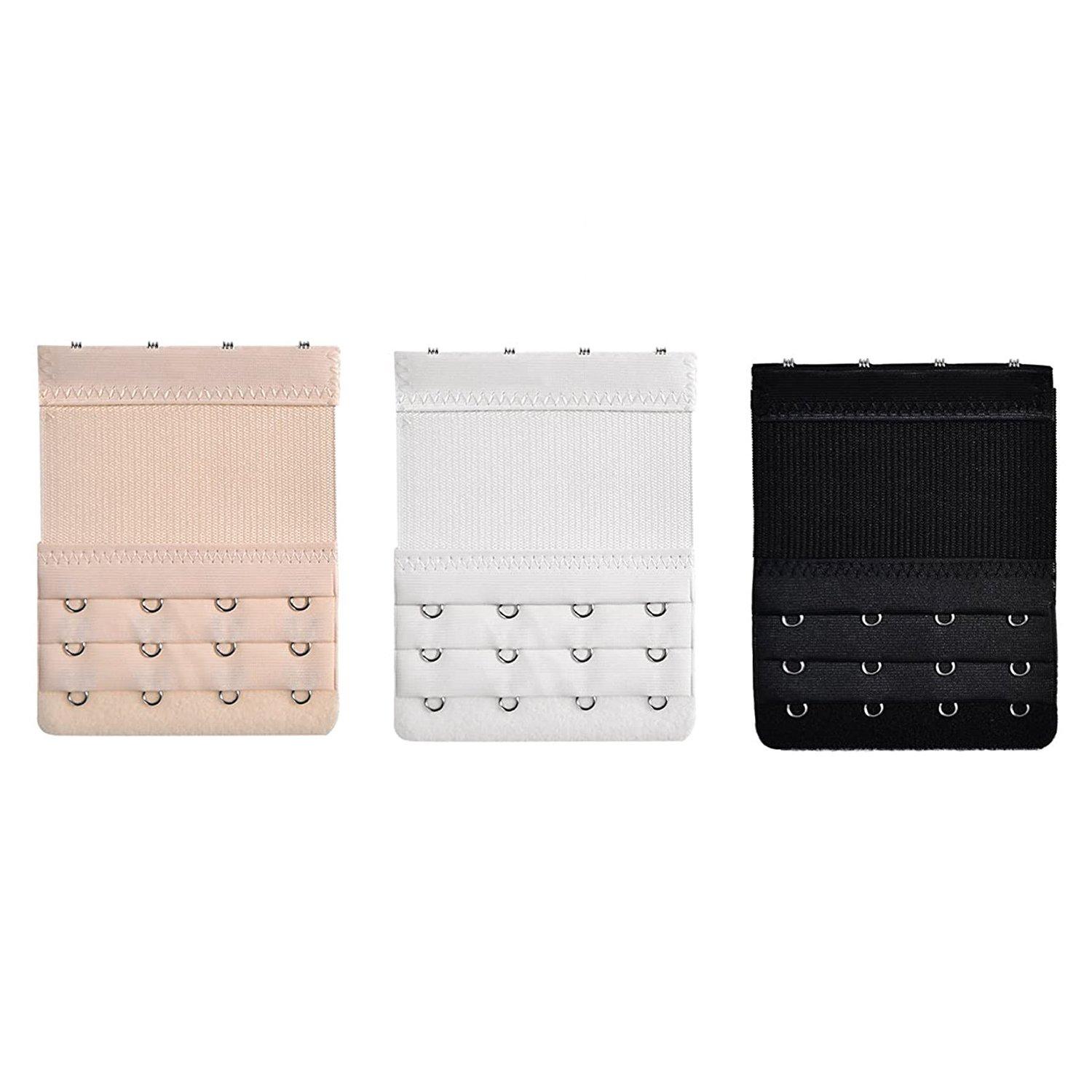 B2X 3x Rallonges de Soutien-Gorge 4 Crochets  