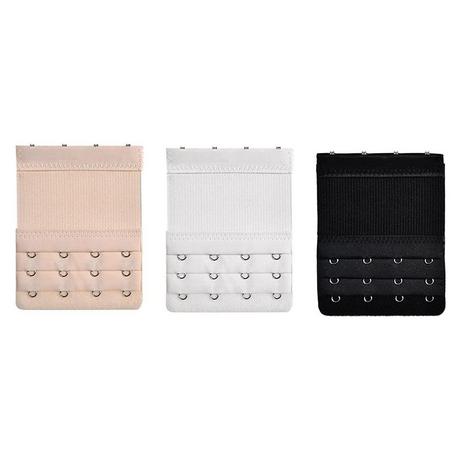 B2X 3x Rallonges de Soutien-Gorge 4 Crochets  