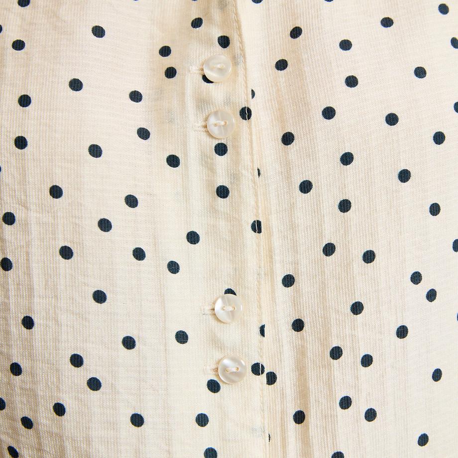 La Redoute Collections Camicetta Girocollo Maniche Corte Pois  