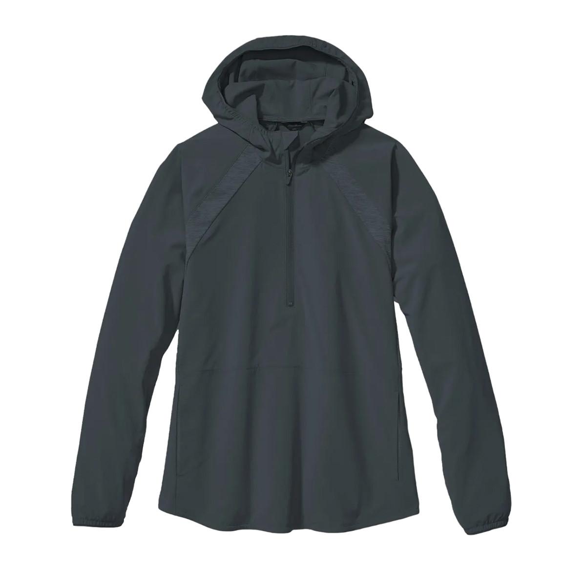 Image of Resolution Hybrid Tech Kapuzenpullover Mit Halbem Reißverschluss Damen Rauch M