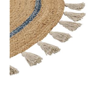 Beliani Tapis en Jute Boho OBAKOY  