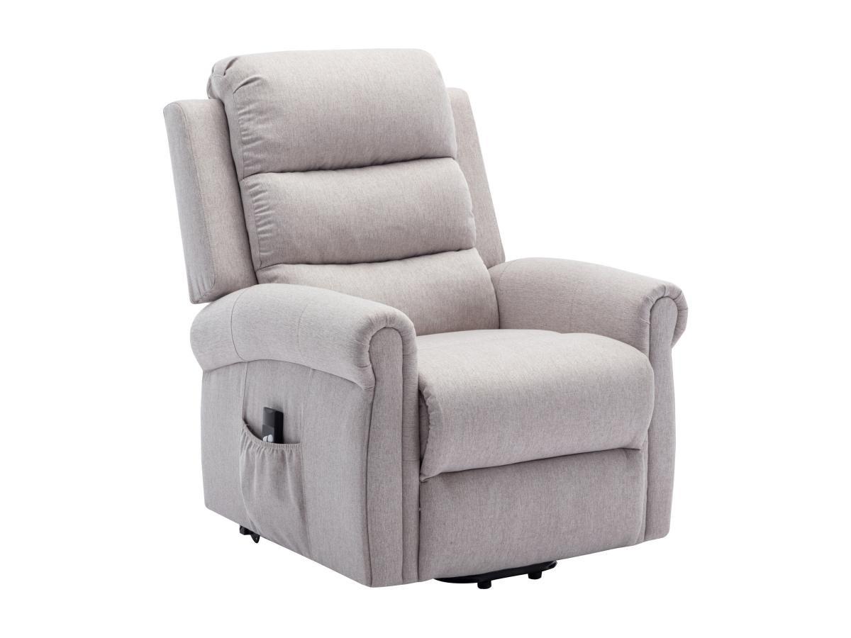 Image of Massagesessel Mit Elektrischer Aufstehhilfe - Stoff - Beige - Lovari Unisex Beige