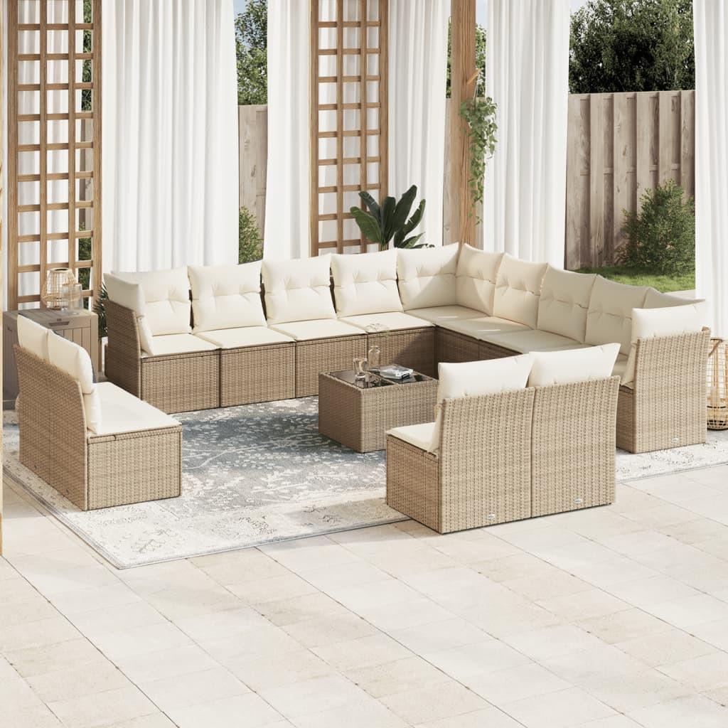 VidaXL Ensemble de canapés de jardin rotin synthétique  