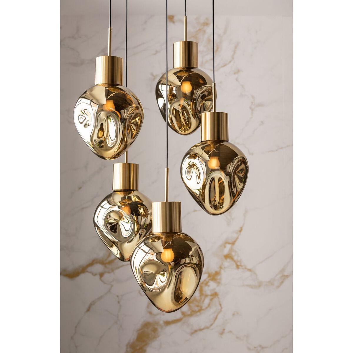 KARE Design Hängeleuchte Supernova Amber Cinque rund 50  