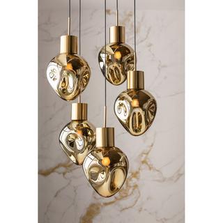 KARE Design Hängeleuchte Supernova Amber Cinque rund 50  