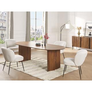 Vente-unique Tavolo da pranzo 8 coperti in Legno di mango Naturale - BALIMELA  