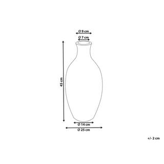 Beliani Vase décoratif en Terre cuite Traditionnel DIKAJA  