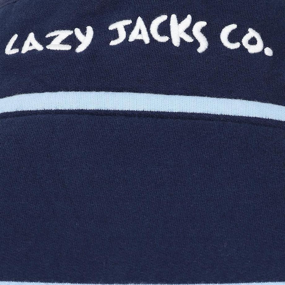 Lazy Jacks Sweatshirt rayé à quart de zip  