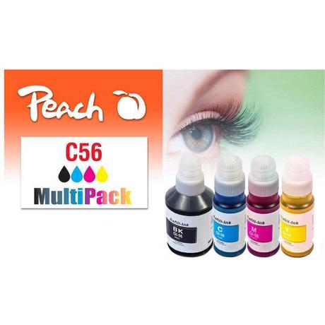 Peach  Canon CISS GI-56, Multi-Pack 1x170, 3x70 ml,1x6000, 3x14000 S. 