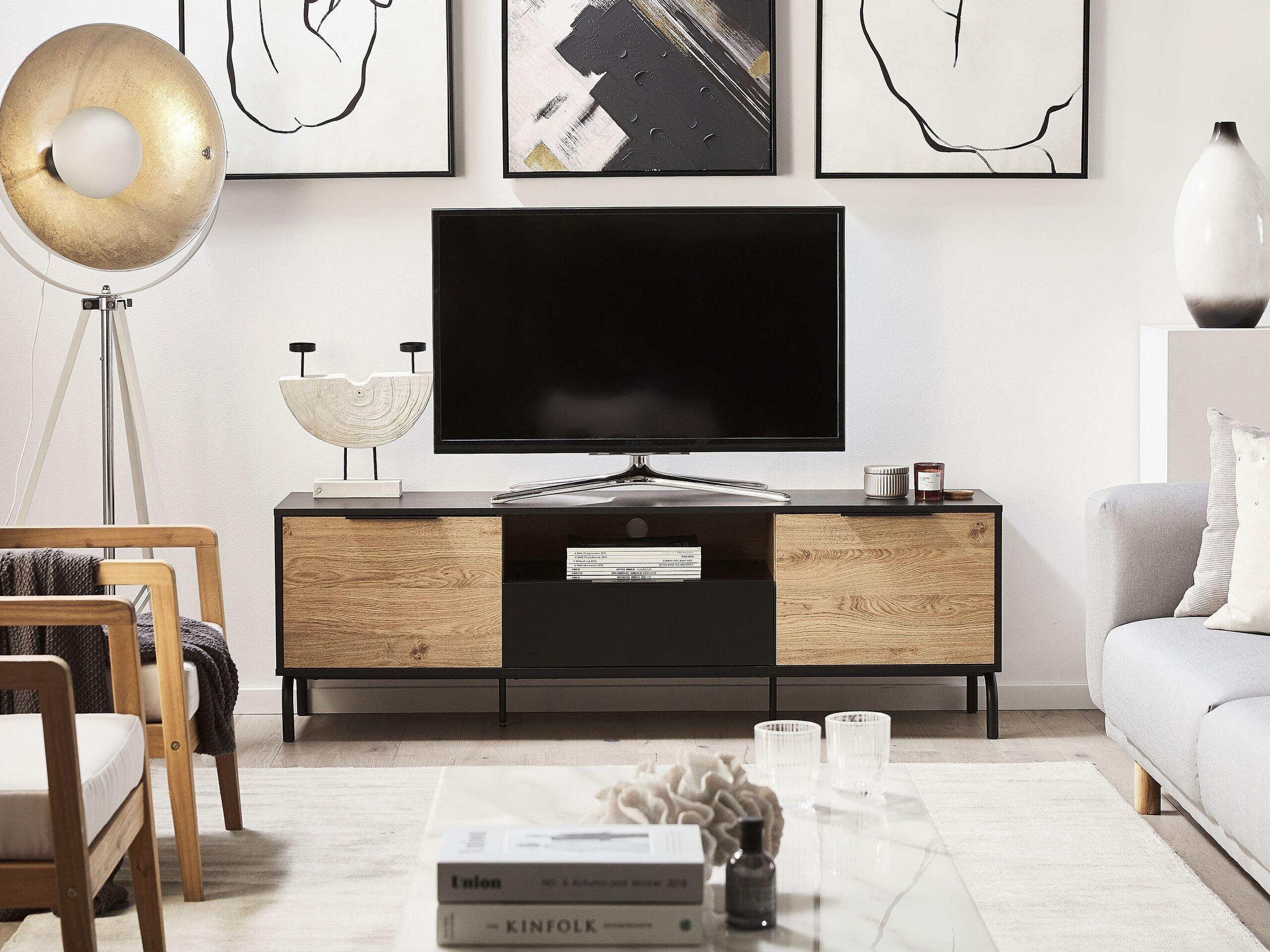 Beliani TV-Möbel aus Faserplatte Retro ARKLEY  