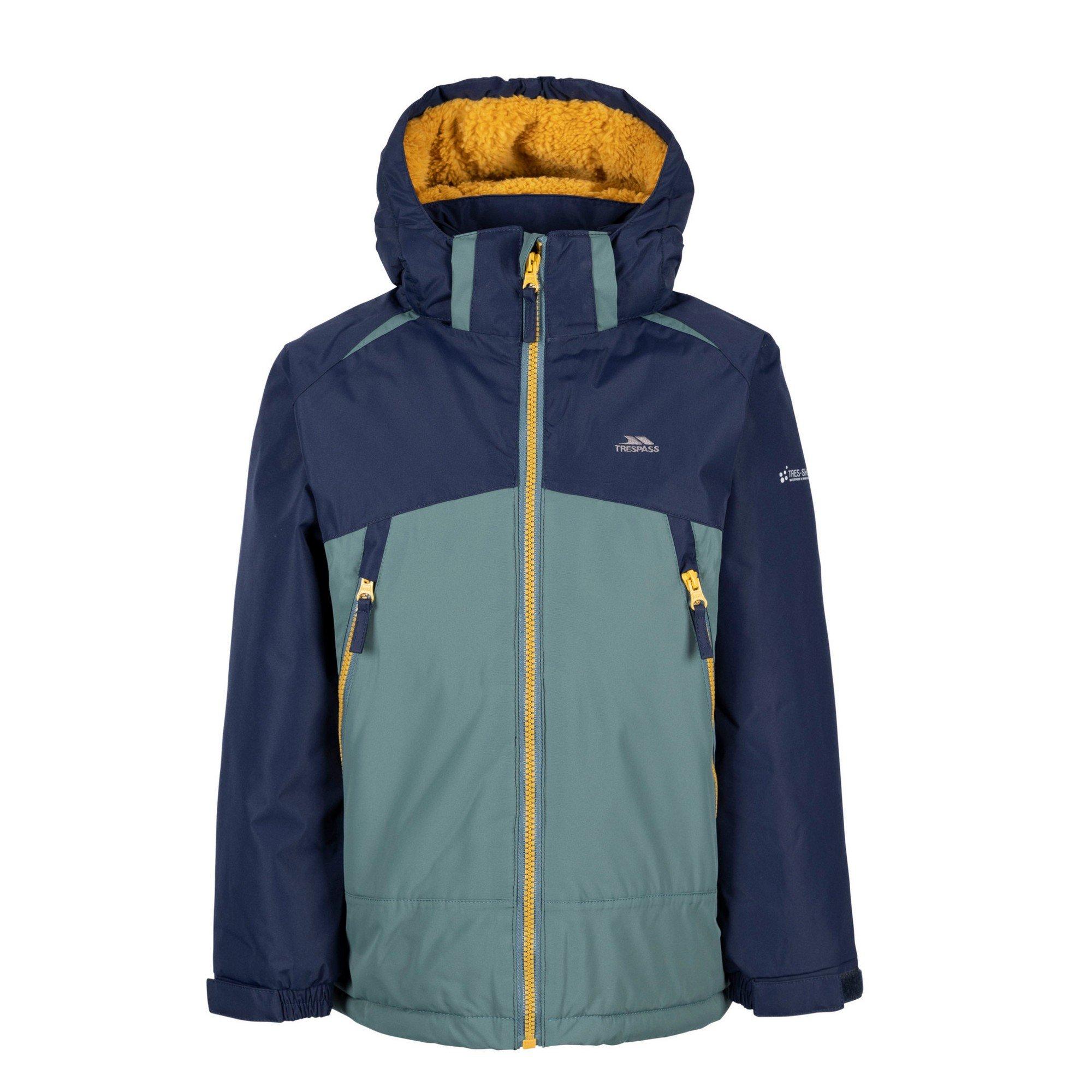 Image of Discover Jacke Kontrastfarbener Reißverschluss Jungen Grün 128