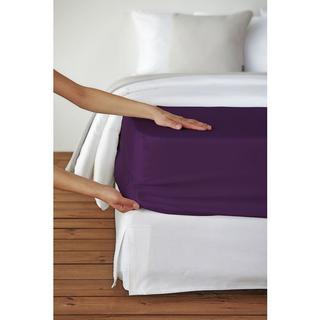 Living Home Uni Satin Drap de lit  