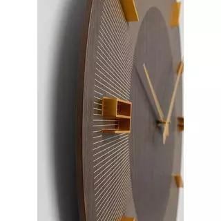 KARE Design Orologio da parete Levi marrone rotondo 60