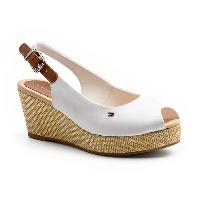 Image of Iconic Elba Sling Back Wedge Unisex Offwhite 36