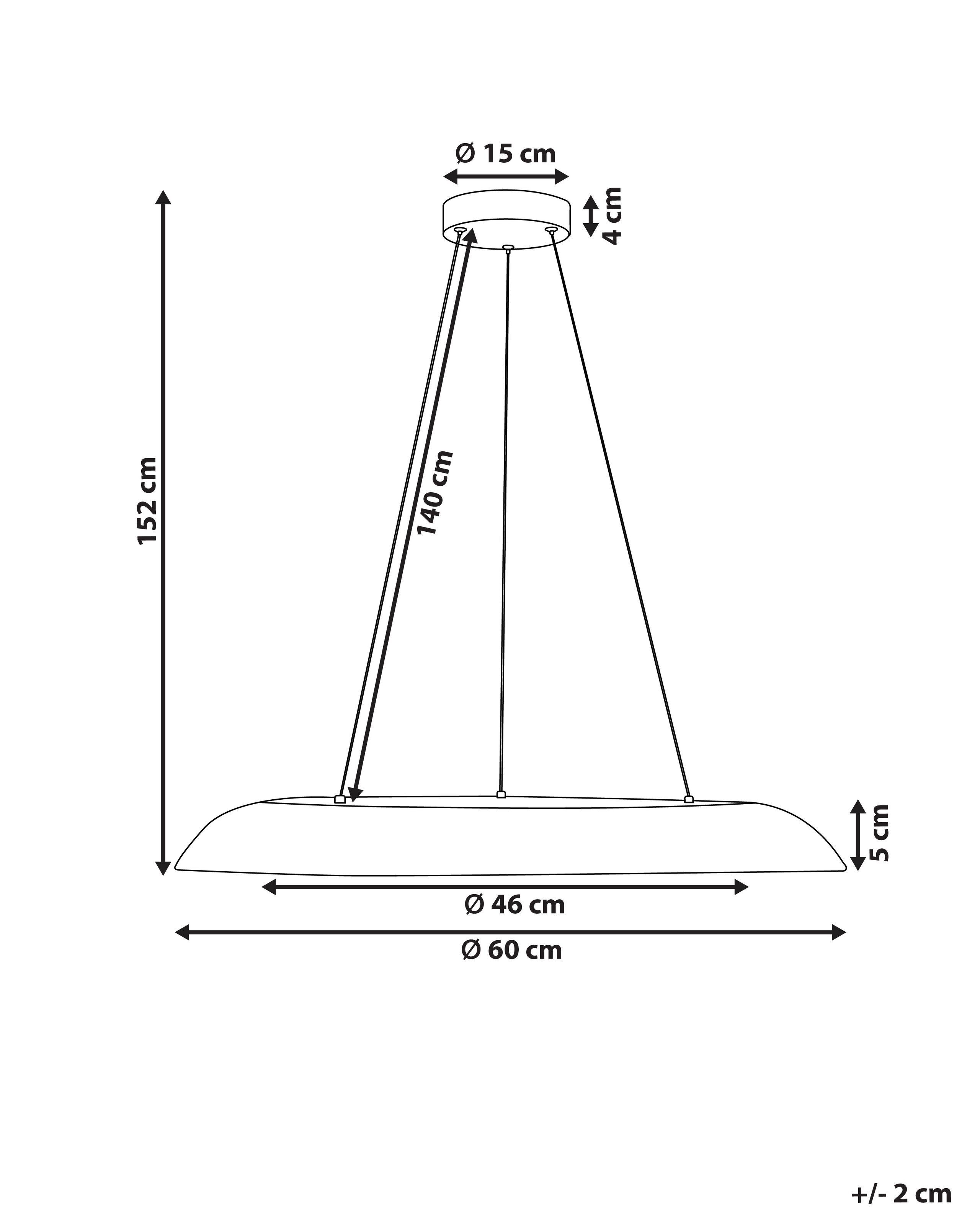 Beliani Lampe suspension en Métal Moderne SURKO  