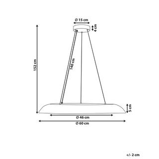 Beliani Lampe suspension en Métal Moderne SURKO  