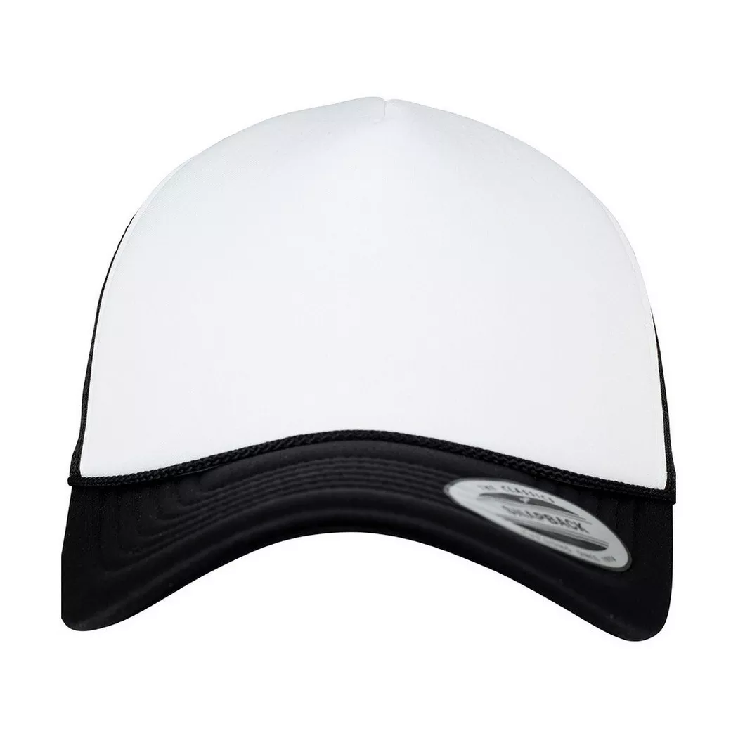 FLEXFIT - Trucker Cap Abgerundeter Kopf, für Herren, Weiss, One Size