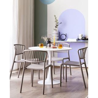 Beliani Lot de 4 chaises en Polypropylène Moderne GELA  