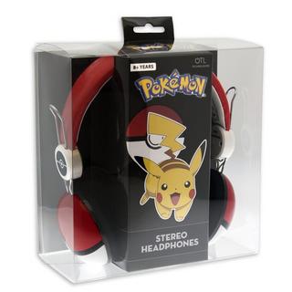 OTL  OTL Technologies Pokémon Pokeball Écouteurs Avec fil Arceau Musique Noir, Rouge, Blanc 