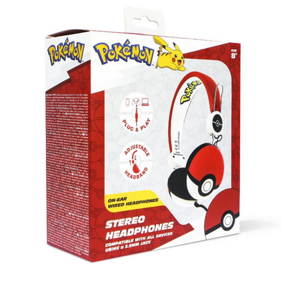 Pokémon  Casque Pokémon Dome Tween, supra-auriculaire, 90 dB - Pokéball 