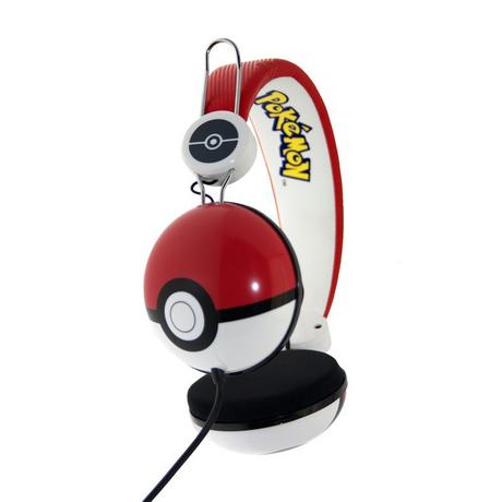 OTL  OTL Technologies Pokémon Pokeball Cuffie Cablato A Padiglione MUSICA Nero, Rosso, Bianco 