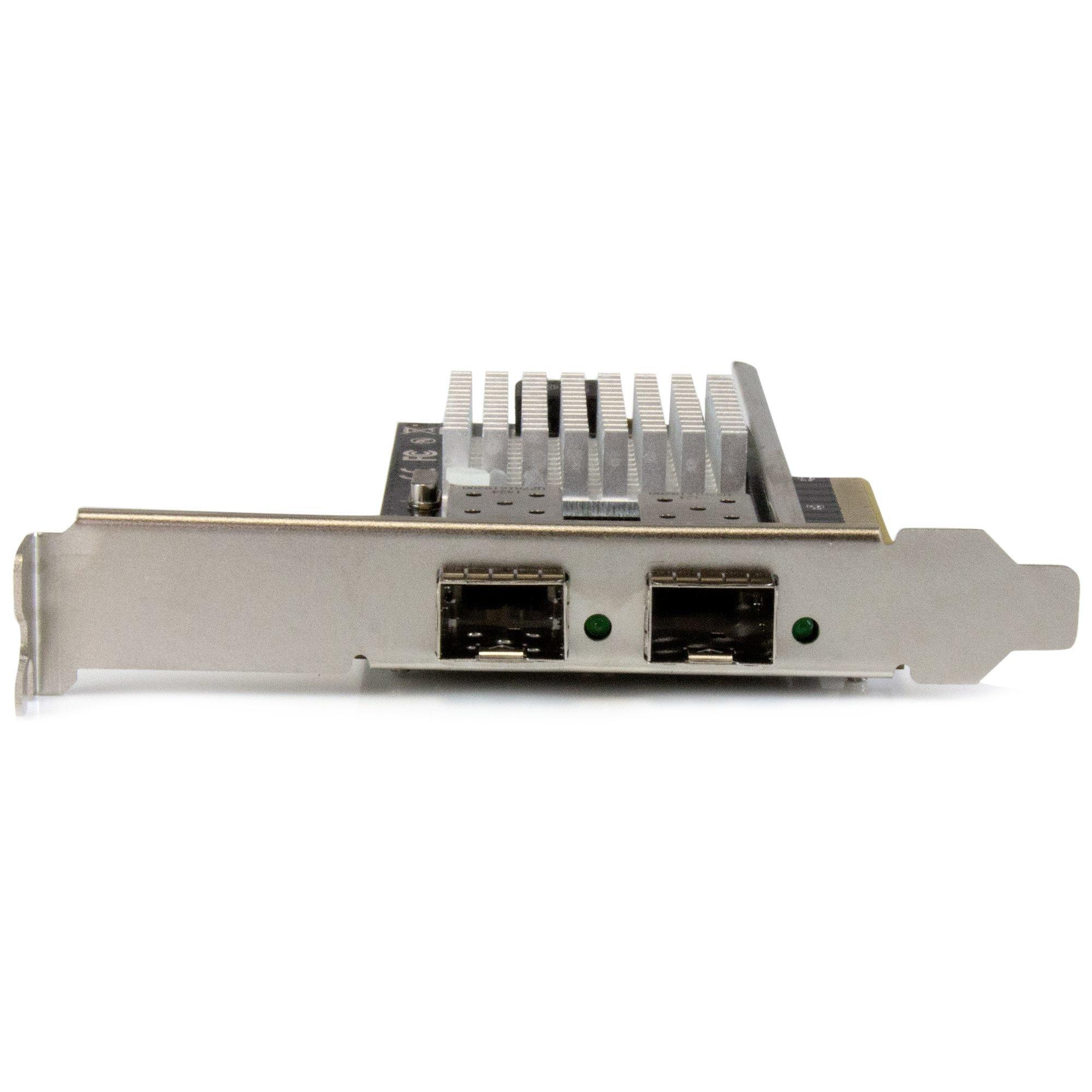 STARTECH  Scheda di rete PCI Express in Fibra ottica da 10Gb con 2 porte SFP+ aperto con Chip Intel 