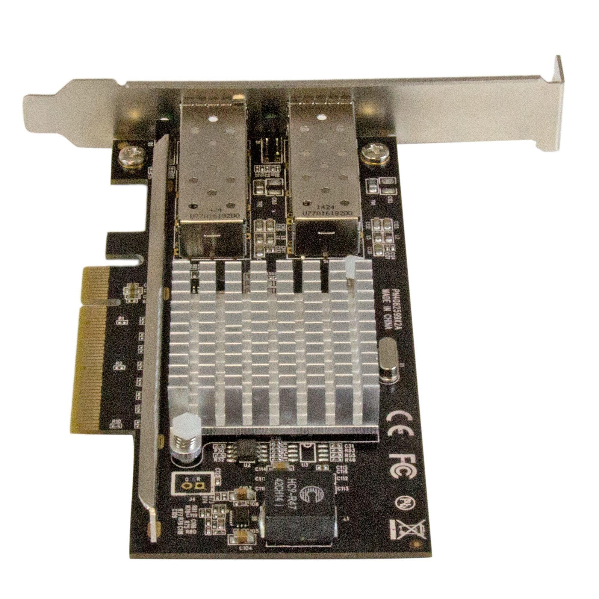 STARTECH  Scheda di rete PCI Express in Fibra ottica da 10Gb con 2 porte SFP+ aperto con Chip Intel 