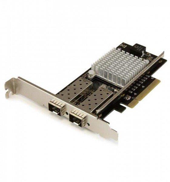 STARTECH  Scheda di rete PCI Express in Fibra ottica da 10Gb con 2 porte SFP+ aperto con Chip Intel 