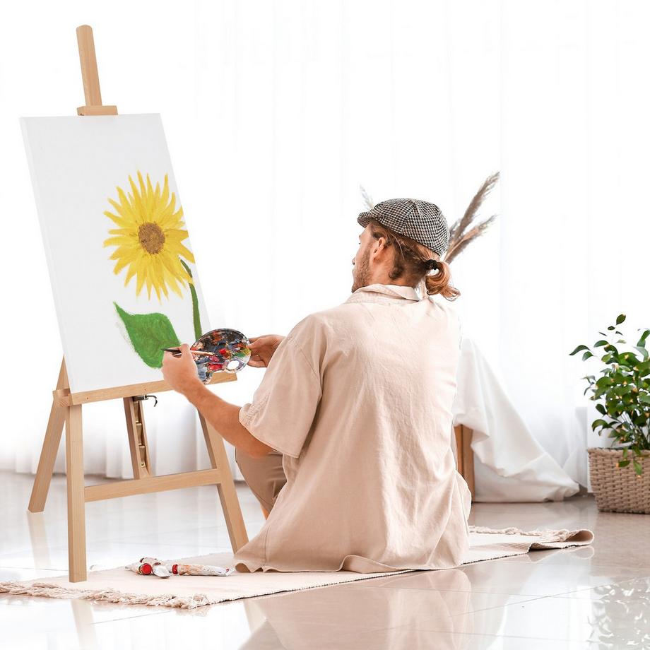 B2X  Verstellbare Staffelei aus Buchenholz 