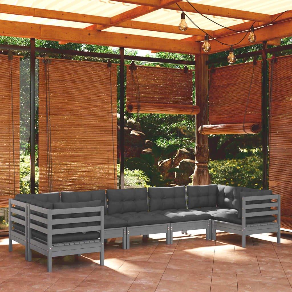 VidaXL set salotto da giardino Legno di pino  