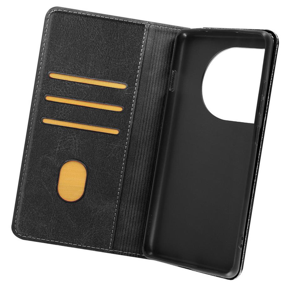 Avizar  OnePlus 12 / 12R Wallet Hülle Schwarz 