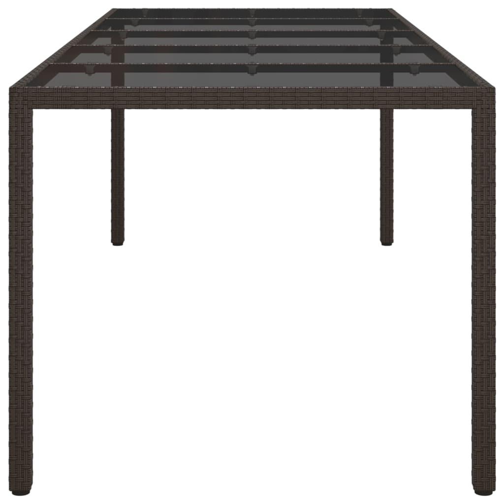 VidaXL Table de jardin rotin synthétique  