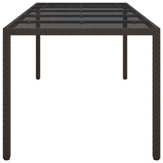 VidaXL Table de jardin rotin synthétique  