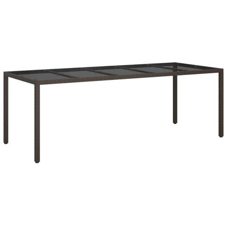 VidaXL Table de jardin rotin synthétique  