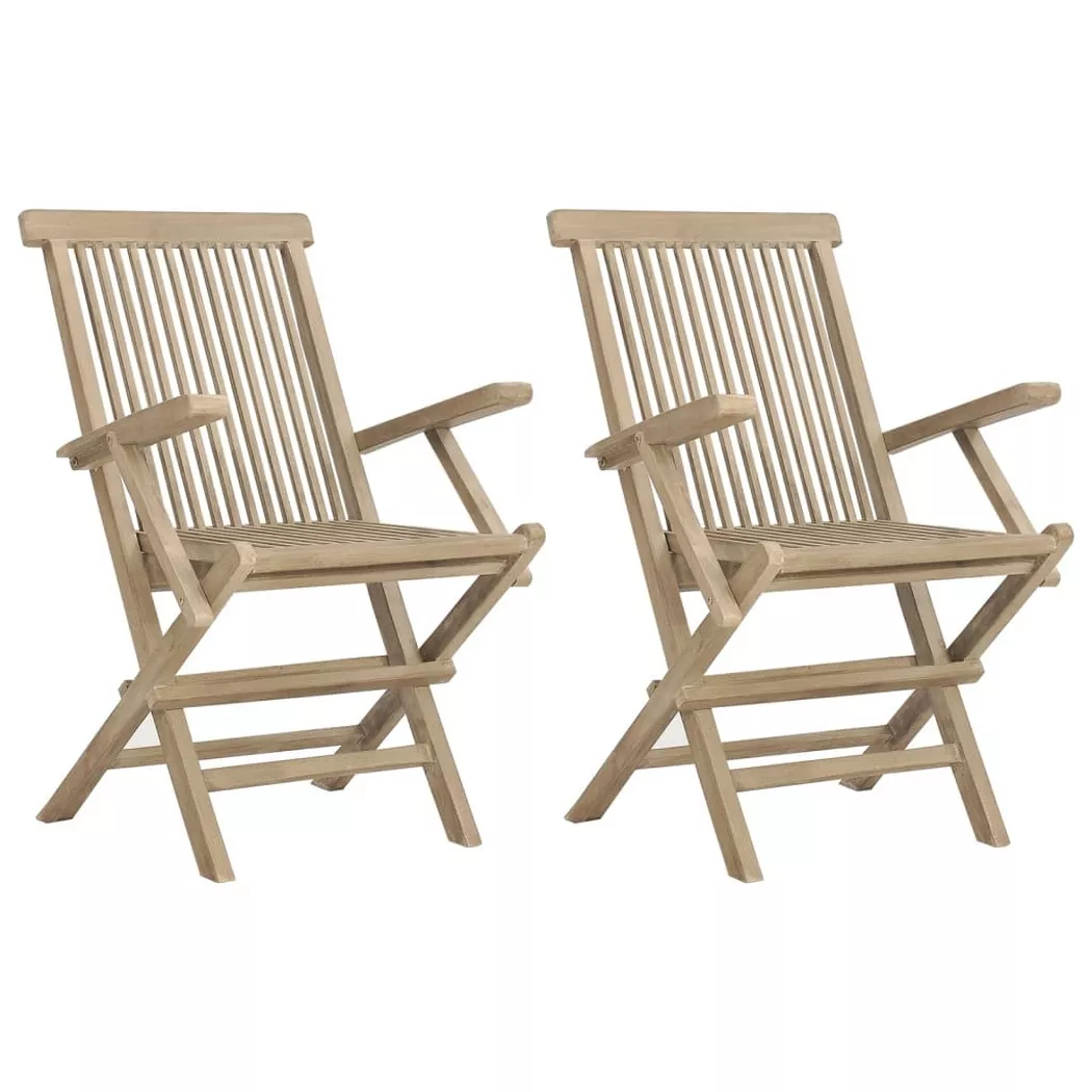 VidaXL - sedia da giardino pieghevole Legno, One Size, Marrone