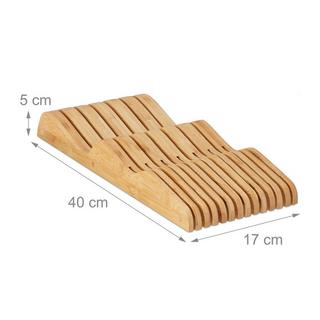 B2X Bloc à couteaux en bambou pour coffret  