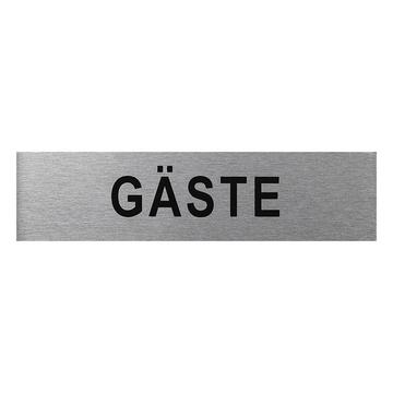 Aluminium-Türschild „Gäste“ 160x40mm