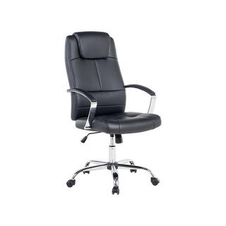 Beliani Fauteuil de bureau en Cuir PU Traditionnel WINNER  