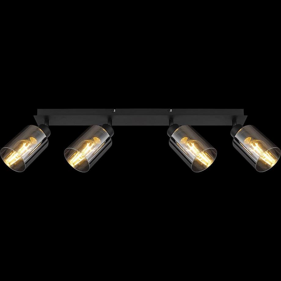 mutoni Spot Hadera métal noir mat 4xE27  