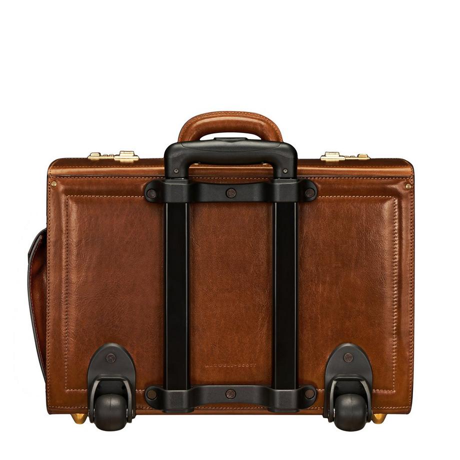 Maxwell Scott  VareseW - Leder Trolley Pilotenkoffer 