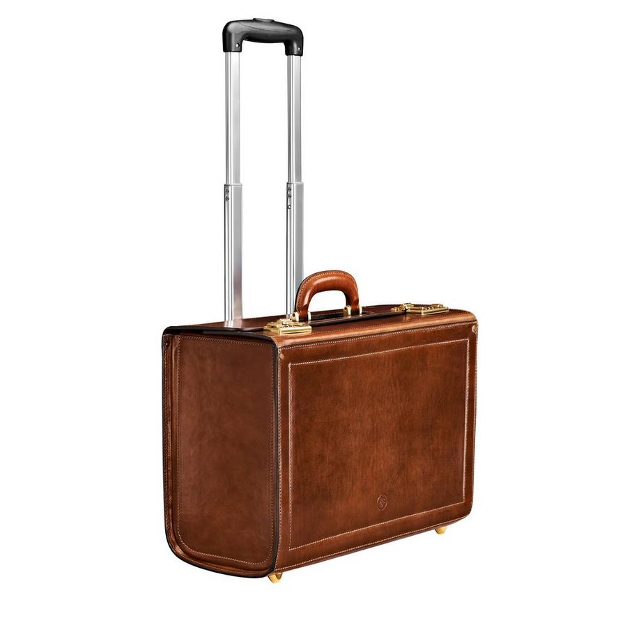 Maxwell Scott  VareseW - Leder Trolley Pilotenkoffer 