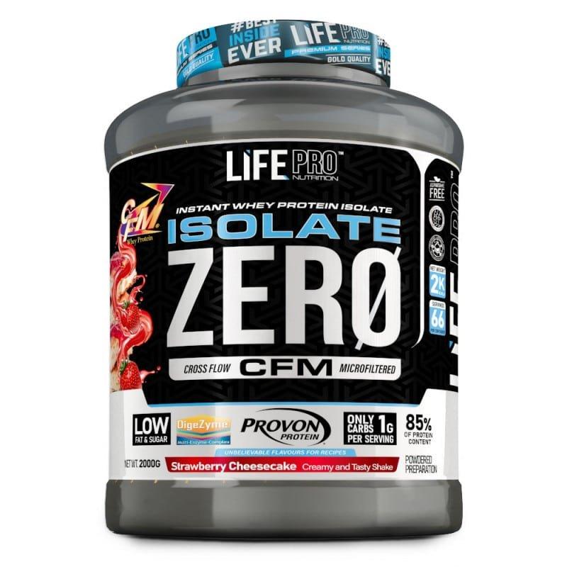 GladiatorFit  Whey isolate zero 2kg Life Pro | Erdbeer-Käsekuchen 