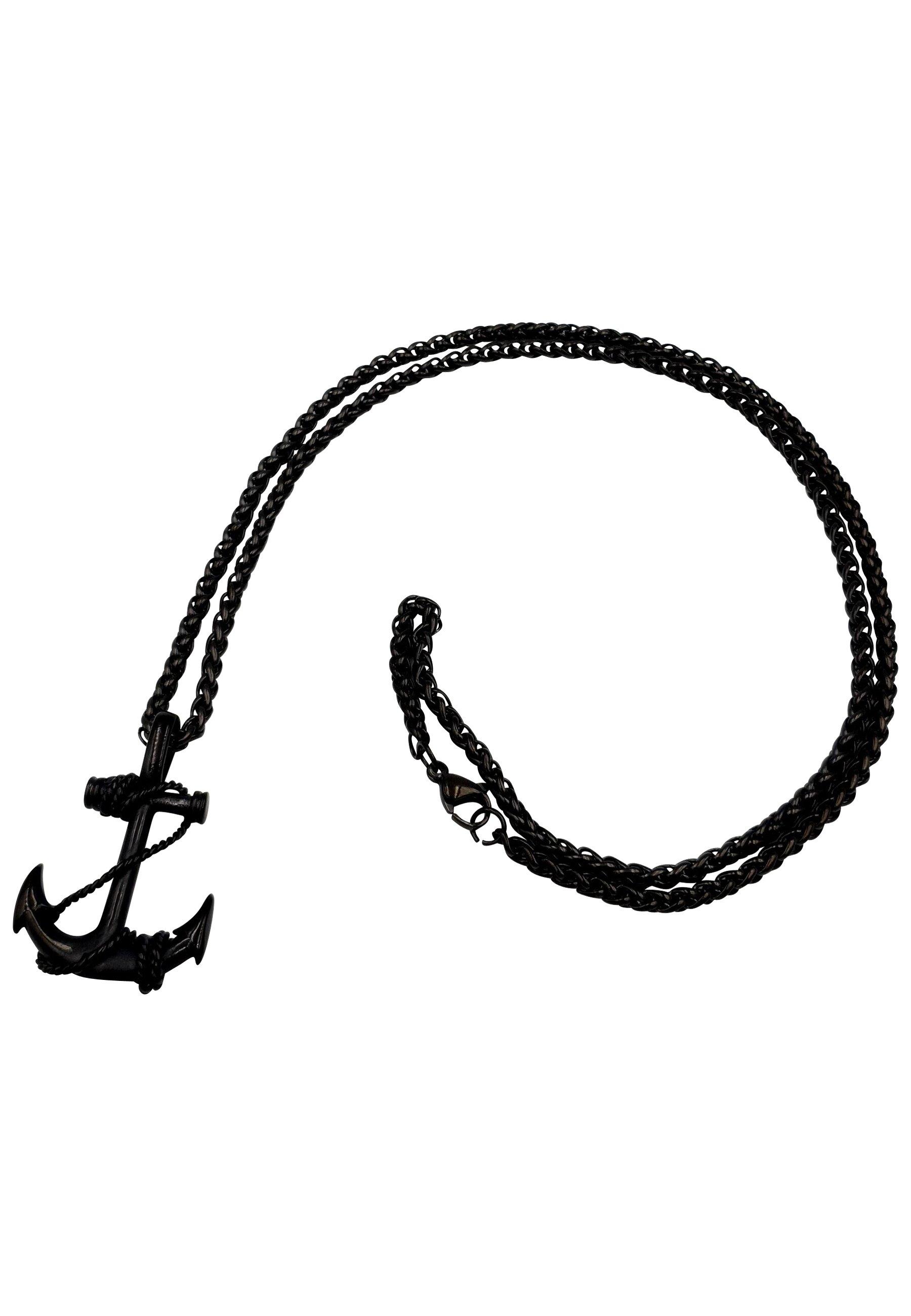 Image of Anker Kette Damen Schwarz 60 cm