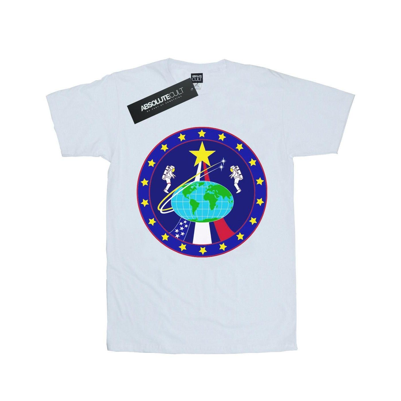 Image of Classic Globe Astronauts Tshirt Damen Weiss XL