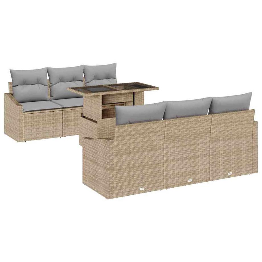 Set Divano da Giardino Polyrattan