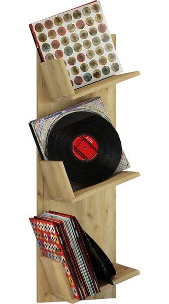 VCM Holz Bücher Schallplatten LP Hängeregal Wandregal Wandboard Deko Regal Sulda  