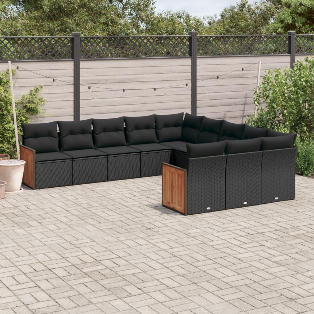 VidaXL Ensemble de canapés de jardin rotin synthétique  